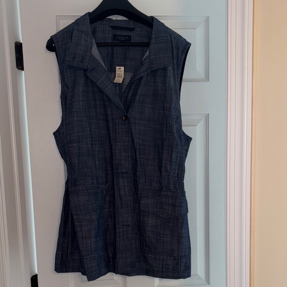 Talbots Tops - Talbots Women's denim Sleeveless Blouse